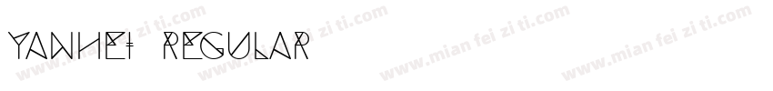 yanhei Regular字体转换